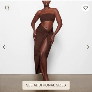 Skims sarong skirt cocoa